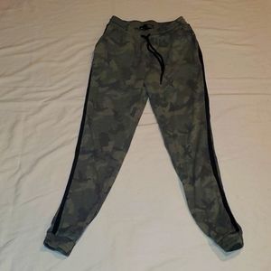 Rebel Sugar athletic pants. Army print